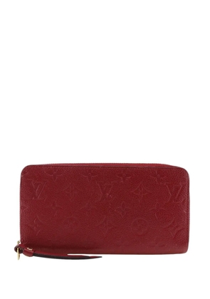Louis Vuitton Pre-Owned 2019 Monogram Empreinte Zippy Wallet long wallets - Red
