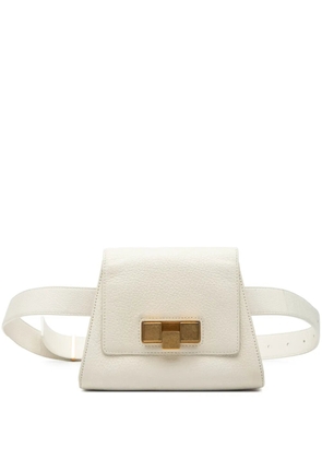 Bottega Veneta Pre-Owned 2012-2025 Leather Geometric belt bag - White