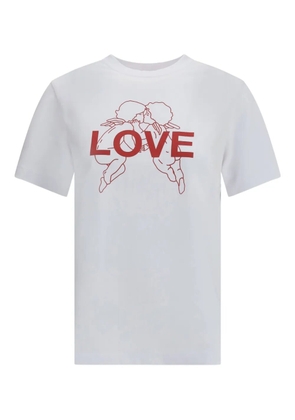 Fiorucci kissing angels love print T-shirt - White