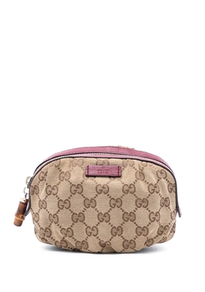 Gucci Pre-Owned 2000-2015 GG Canvas Bamboo pouch - Brown