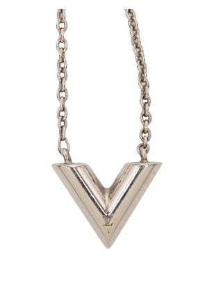 Louis Vuitton Pre-Owned 2022 Silver Plated Essential V Supple Necklace costume necklace