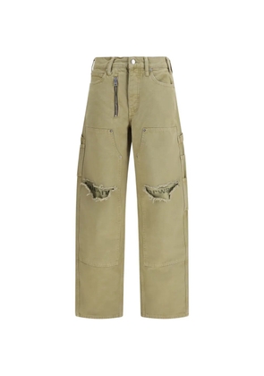 Alexander Wang cotton wide-leg jeans - Neutrals