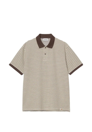 Carhartt WIP Dion striped polo shirt - Neutrals