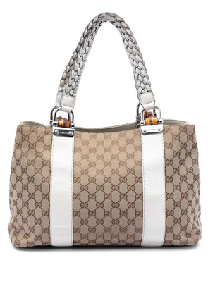 Gucci Pre-Owned 2016-2025 Medium GG Canvas Bamboo Libeccio tote bag - Brown