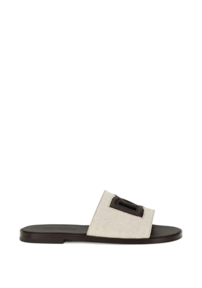 Dolce & Gabbana logo-appliqué sandals - Neutrals