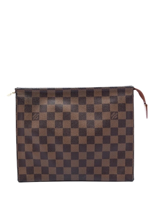 Louis Vuitton Pre-Owned 1990-2010 Damier Ebene Toiletry Pouch 26 clutch bag - Brown