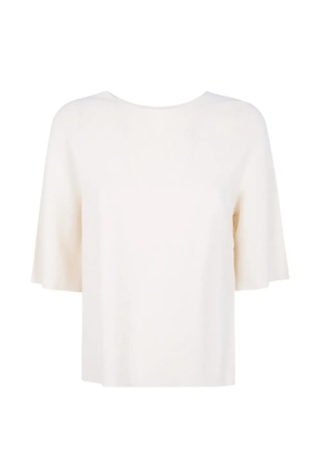 Liviana Conti short-sleeve sweater - Neutrals