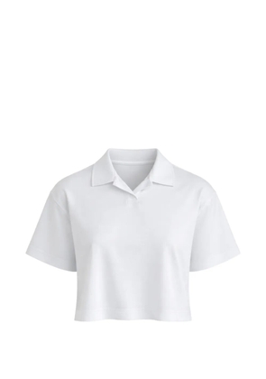 WOC collared cropped T-shirt - White