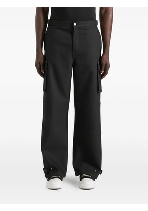 Manière De Voir Mathis twill wide-leg cargo trousers - Black