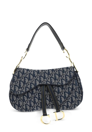Christian Dior Pre-Owned 2002 Double Saddle canvas handbag - Blue