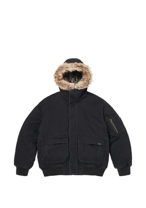 Supreme zip-up hooded jacket - Black