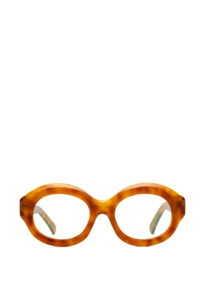 AUDE HEROUARD Charlie round-frame glasses - Brown