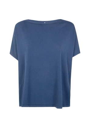 Liviana Conti shorts-sleeve sweater - Blue