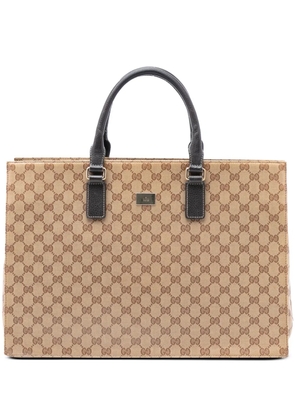 Gucci Pre-Owned 2016-2025 GG Crystal business bag - Brown