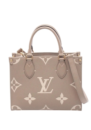 Louis Vuitton Pre-Owned 2021-2026 Bicolor Monogram Empreinte Giant OnTheGo PM satchel - Brown