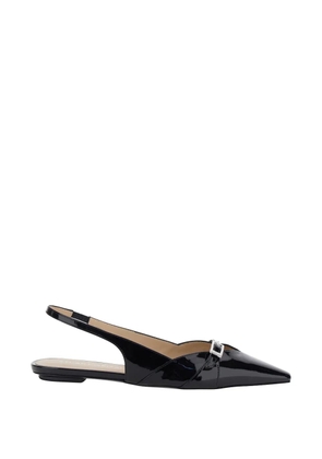 Stuart Weitzman buckle strap ballet flats - Black