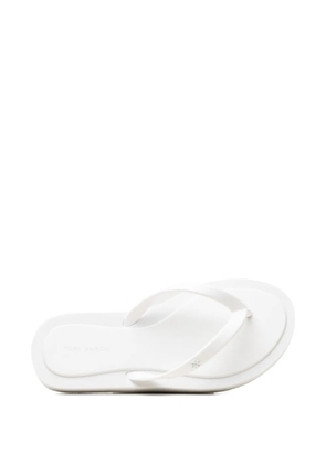 Tory Burch logo-plaque slides - White
