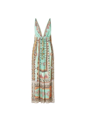 Camilla open-back maxi dress - Green