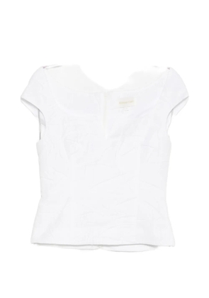 SHUSHU/TONG V-neck top - White