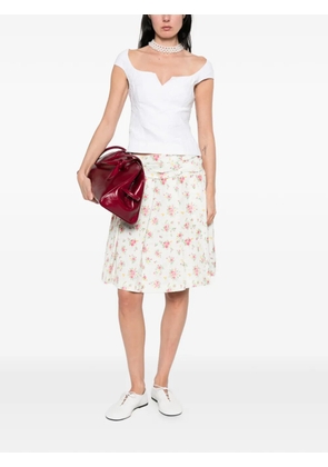 SHUSHU/TONG V-neck top - White