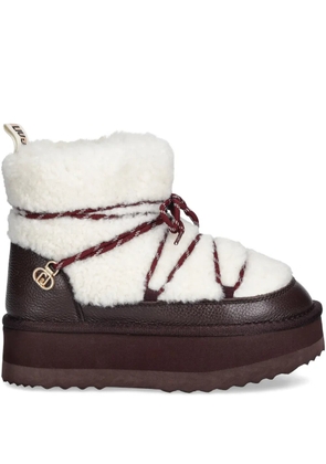 LIU JO lace-up ankle boots - White