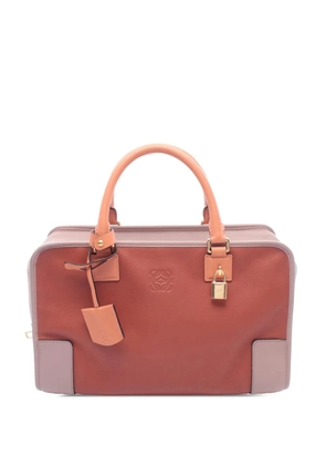 Loewe Pre-Owned 2010-2026 Tricolor Leather Amazona 36 handbag - Red