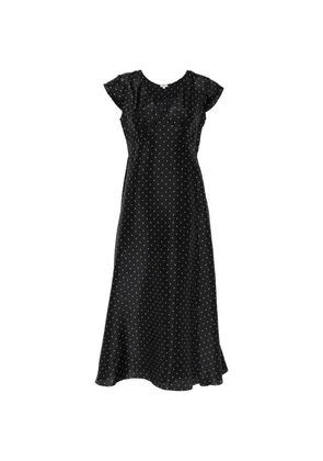 ASPESI polka-dot midi dress - Black