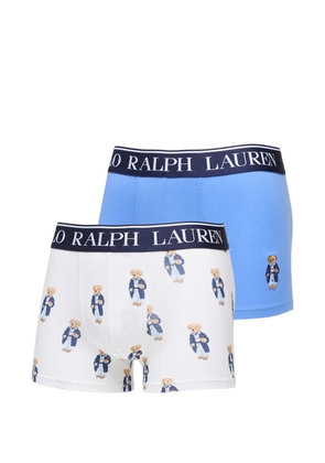 Polo Ralph Lauren bear-motif logo-waistband trunks (set of two) - White