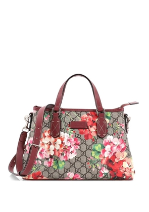 Gucci Pre-Owned Convertible Blooms Print GG Coated Canvas Small tote bag - Brown