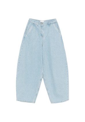 Magda Butrym pleated widw-leg jeans - Blue