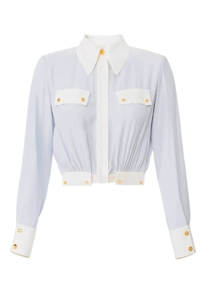 Elisabetta Franchi two-colour buttoned shirt - Blue