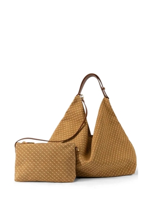 Gherardini patterned top-handle shoulder bag - Neutrals