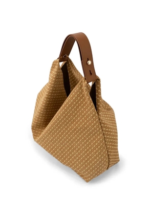 Gherardini patterned top-handle shoulder bag - Neutrals