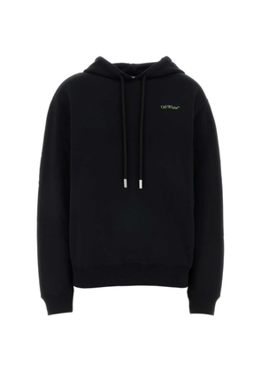 Off-White logo-detail hoodie - Black