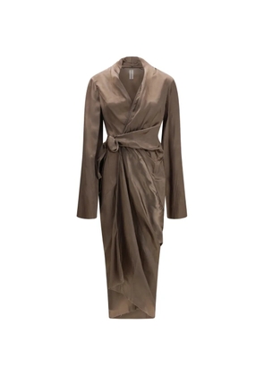 Rick Owens Abito wrap-style dress - Brown