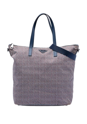 Prada Pre-Owned 2013-2025 Tessuto Stampato satchel - Blue