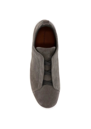Zegna leather sneakers - Grey