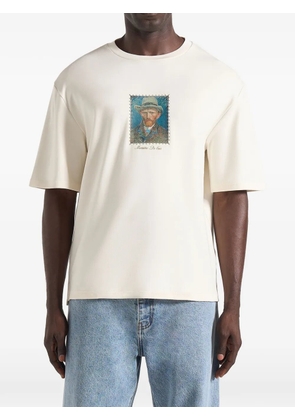 Manière De Voir Anders blossoms-print T-shirt - Neutrals