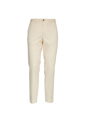 Briglia 1949 elasticated-waist oxford cotton trousers - Neutrals