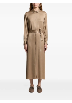 Peserico satin midi dress - Neutrals