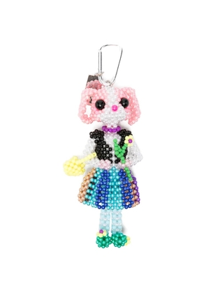 Chopova Lowena Bunny Shepherdess figure keyring - Pink