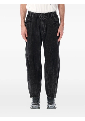 and Wander elasticated-waistband jeans - Black