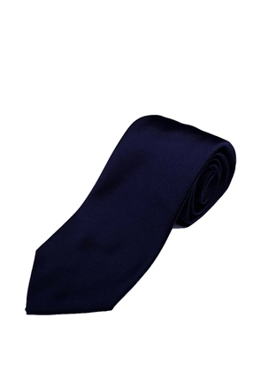 FRANCO BASSI ribbed tie - Blue