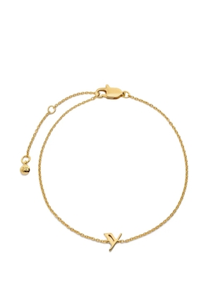 Monica Vinader Initial Y chain bracelet - Gold