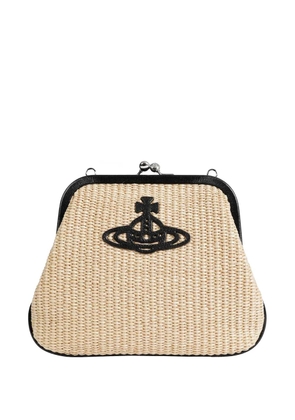 Vivienne Westwood Orb clutch bag - Neutrals