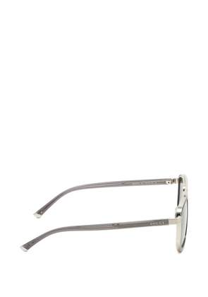 Gucci Eyewear browline-frame sunglasses - Silver