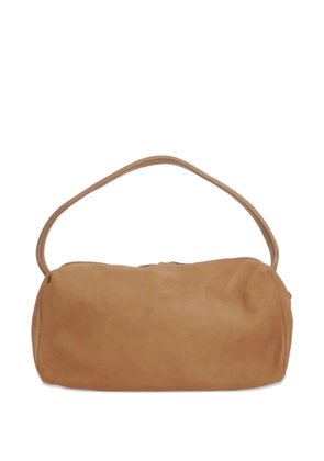 Guidi Grainy suede shoulder bag - Brown