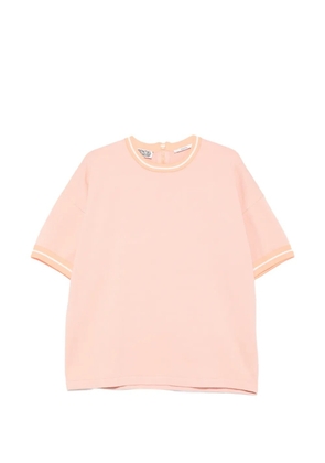Essentiel Antwerp orange-trim T-shirt - Pink