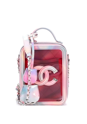 CHANEL Pre-Owned Filigree Vertical Vanity Case PVC with Lambskin crossbody bag - Multicolour