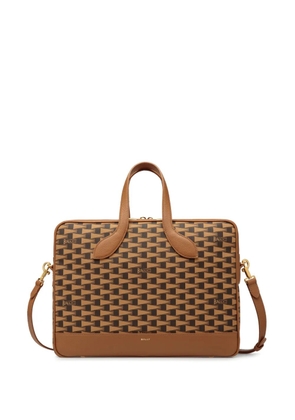 Bally Pennant monogram briefcase - Brown